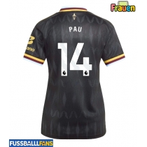 Aston Villa Pau Torres #14 Auswärtstrikot Frauen 2026-27 Kurzarm